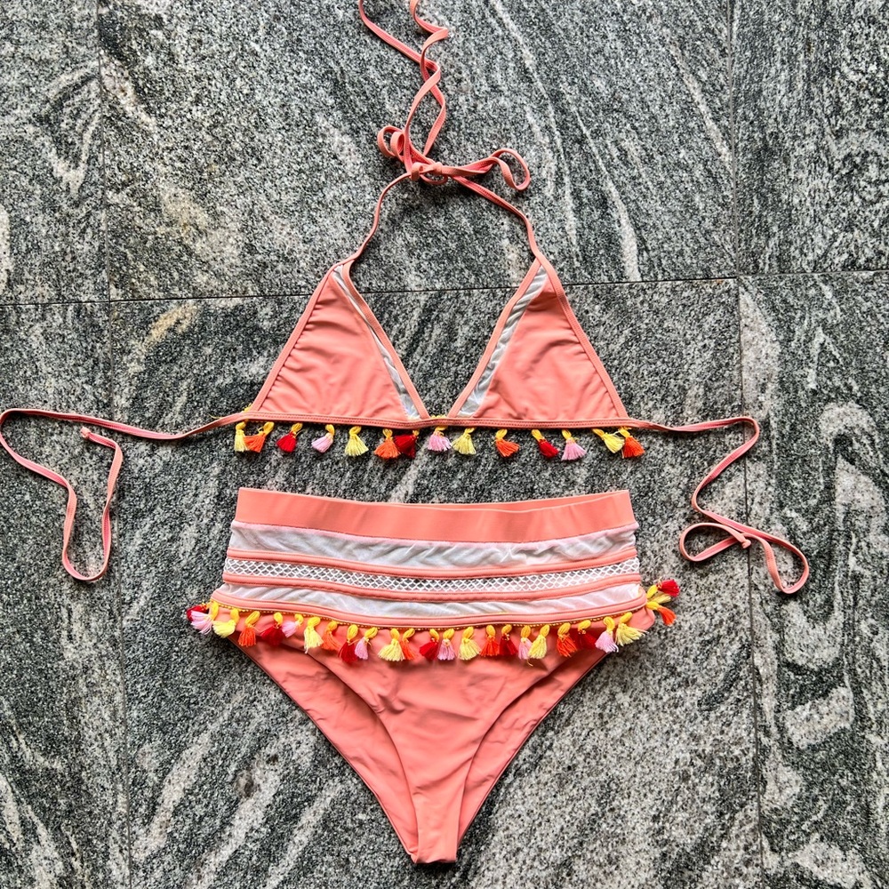 Tularosa Pink Tassel Bikini